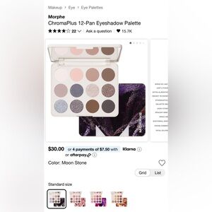 Morphe ChromaPlus 12-Pan Eyeshadow Palette - Moon Stone